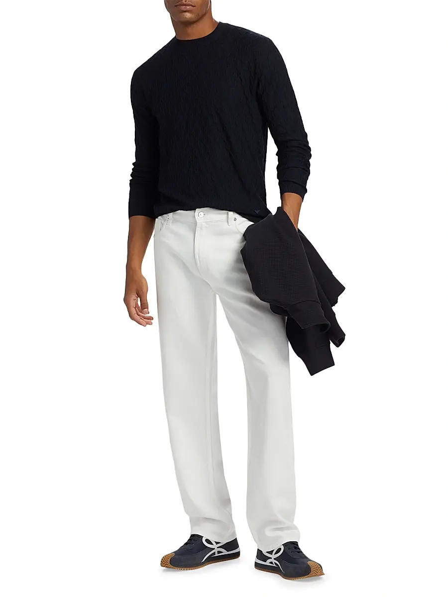 Emporio Armani Men's Five-Pocket Straight-Leg Pants | Thumbnail 2 Emporio Armani Men's Five-Pocket Straight-Leg Pants | Thumbnail 2
