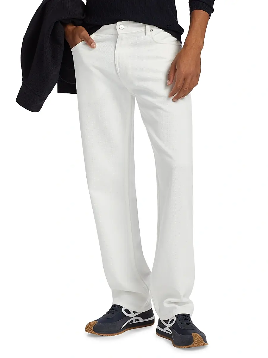 Emporio Armani Men's Five-Pocket Straight-Leg Pants | Thumbnail 3 Emporio Armani Men's Five-Pocket Straight-Leg Pants | Thumbnail 3