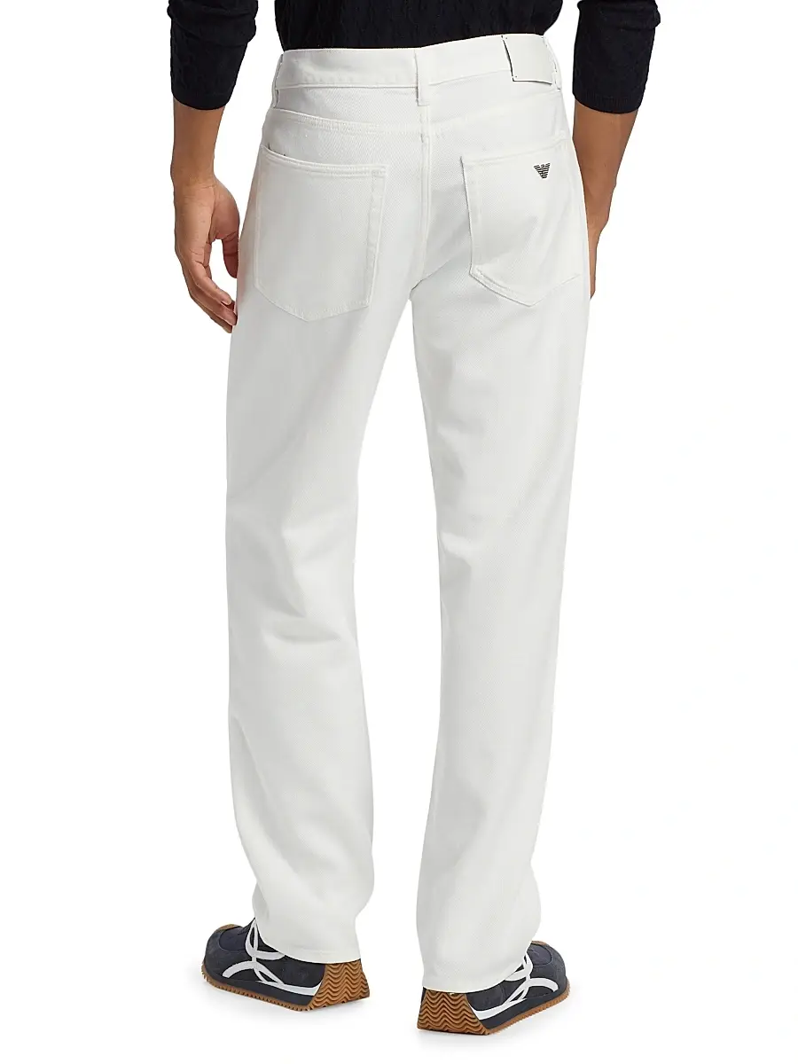 Emporio Armani Men's Five-Pocket Straight-Leg Pants | Thumbnail 5 Emporio Armani Men's Five-Pocket Straight-Leg Pants | Thumbnail 5