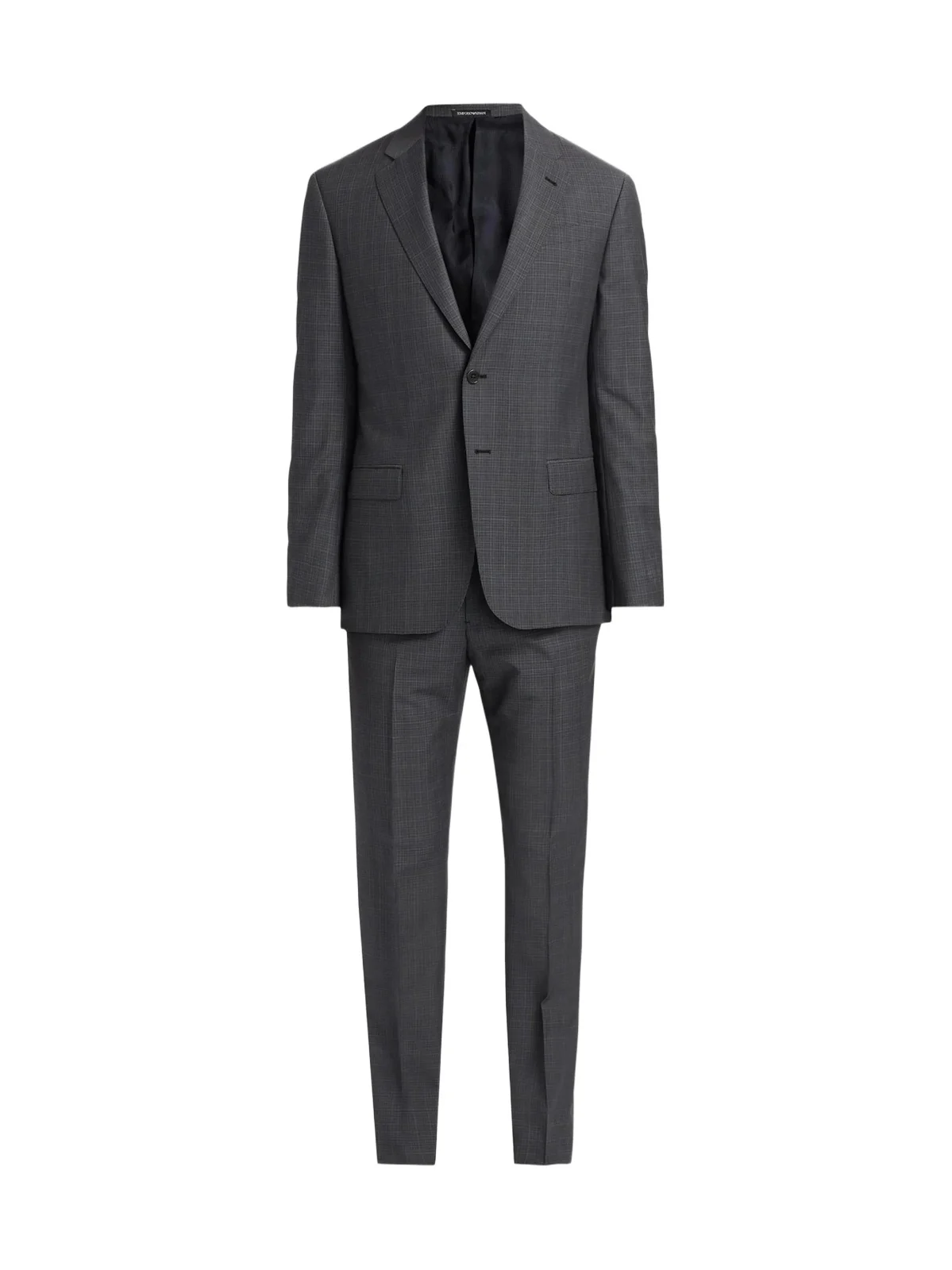 Men's Virgin Wool Plaid Suit