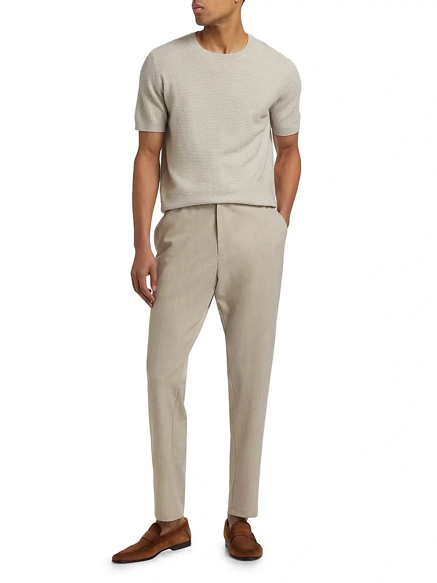Emporio Armani Men's Stretch Gabardine Pants | Thumbnail 2 Emporio Armani Men's Stretch Gabardine Pants | Thumbnail 2