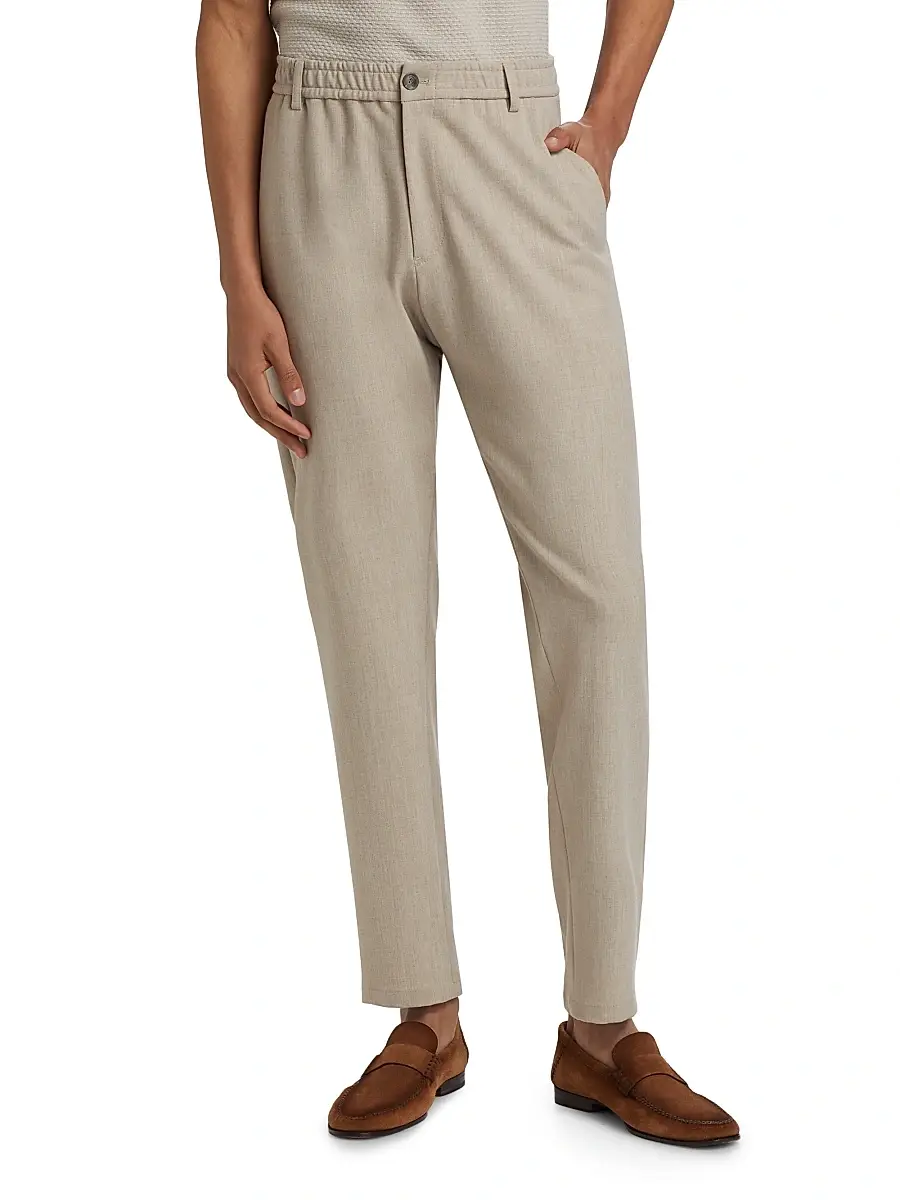 Emporio Armani Men's Stretch Gabardine Pants | Thumbnail 3 Emporio Armani Men's Stretch Gabardine Pants | Thumbnail 3