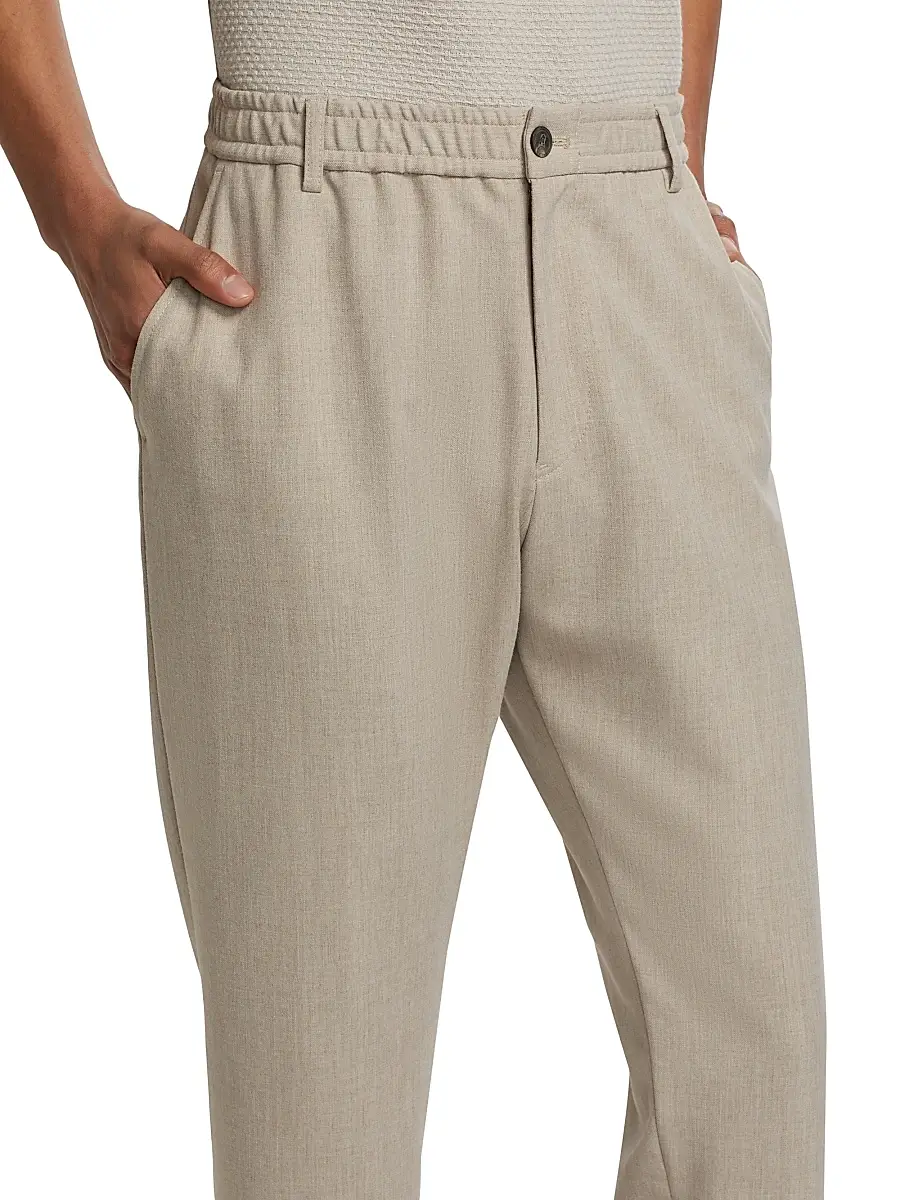 Emporio Armani Men's Stretch Gabardine Pants | Thumbnail 6 Emporio Armani Men's Stretch Gabardine Pants | Thumbnail 6