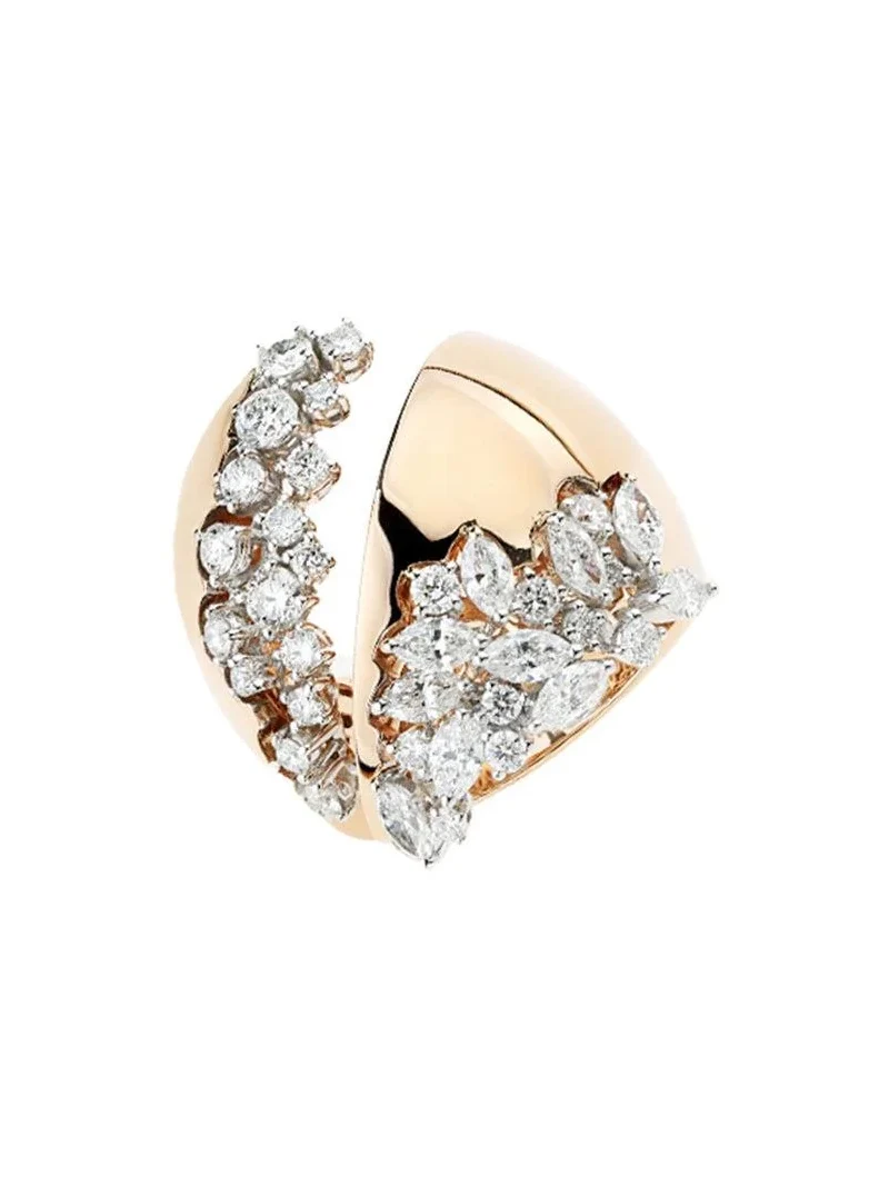 YEPREM Golden Strada Stackable Ring