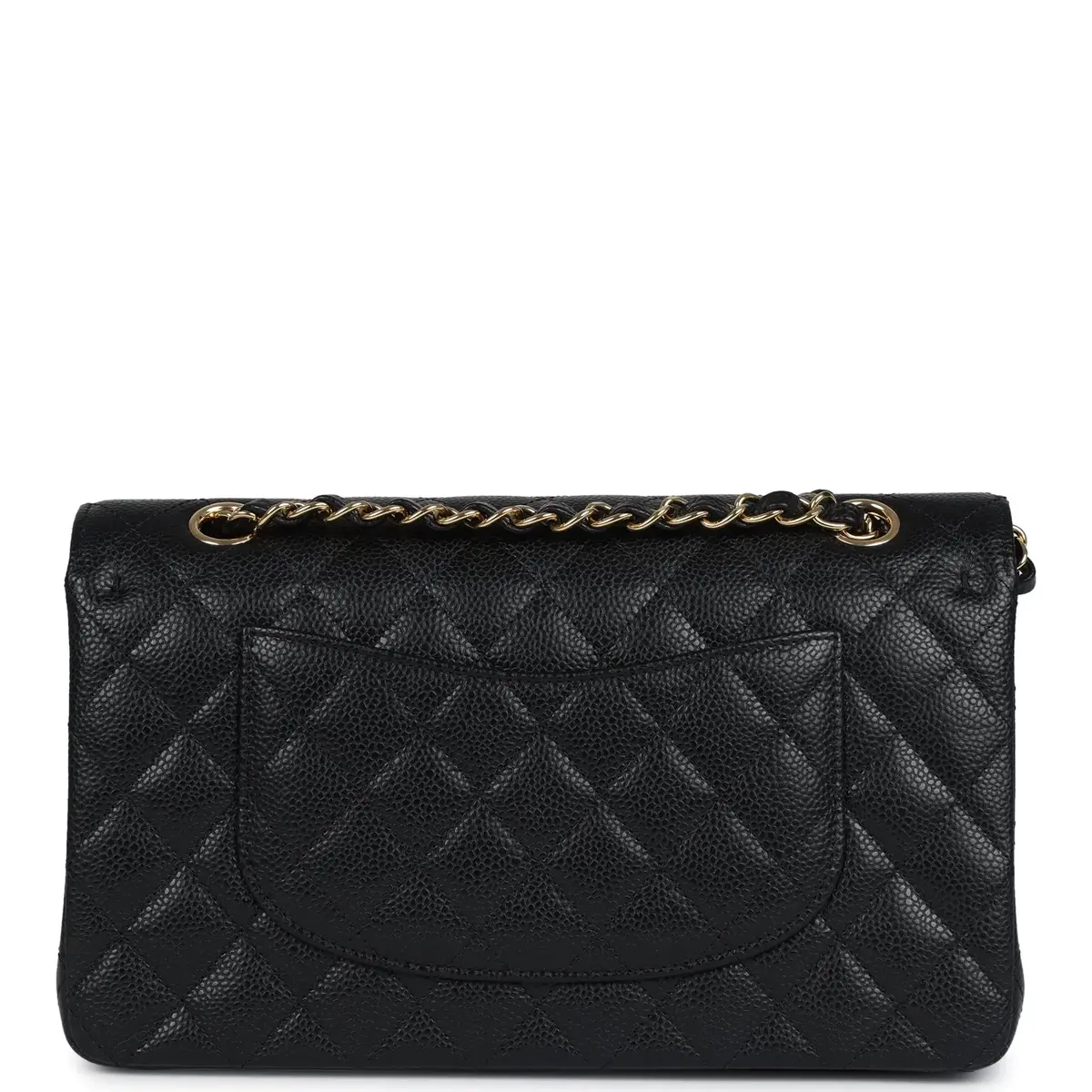 Chanel Chanel Medium Classic Double Flap Bag Black Caviar Gold Hardware | Thumbnail 4