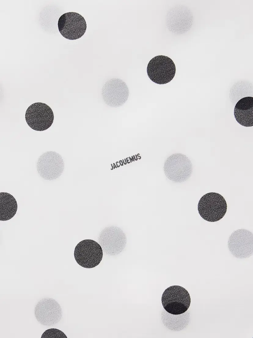Jacquemus Rita Draped Gathered Polka-dot Crepe De Chine Maxi Dress | Thumbnail 4 Jacquemus Rita Draped Gathered Polka-dot Crepe De Chine Maxi Dress | Thumbnail 4