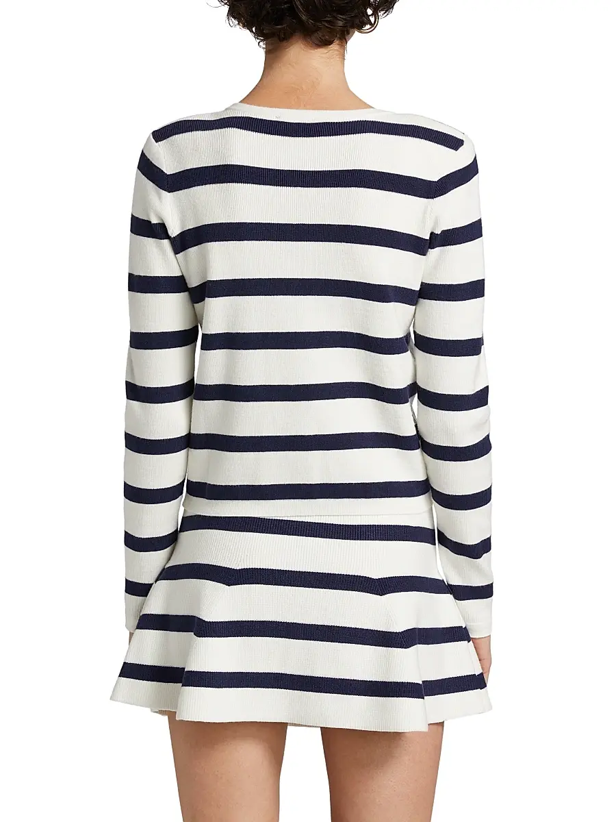 Generation Love Women's Logan Striped Crop Cardigan | Thumbnail 5 Generation Love Women's Logan Striped Crop Cardigan | Thumbnail 5