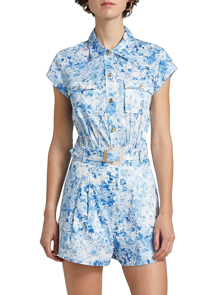 Generation Love Women's Morgan Floral Poplin Romper | Thumbnail 3 Generation Love Women's Morgan Floral Poplin Romper | Thumbnail 3