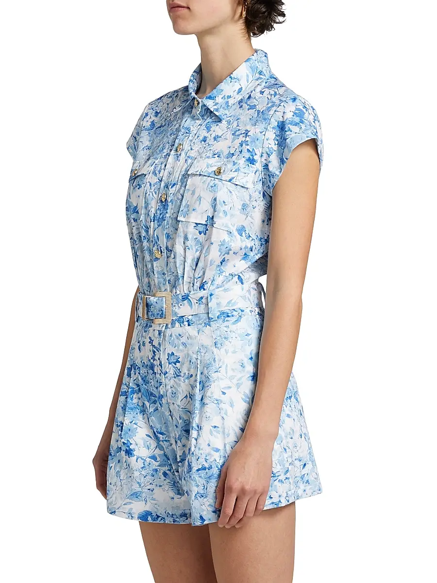 Generation Love Women's Morgan Floral Poplin Romper | Thumbnail 4 Generation Love Women's Morgan Floral Poplin Romper | Thumbnail 4