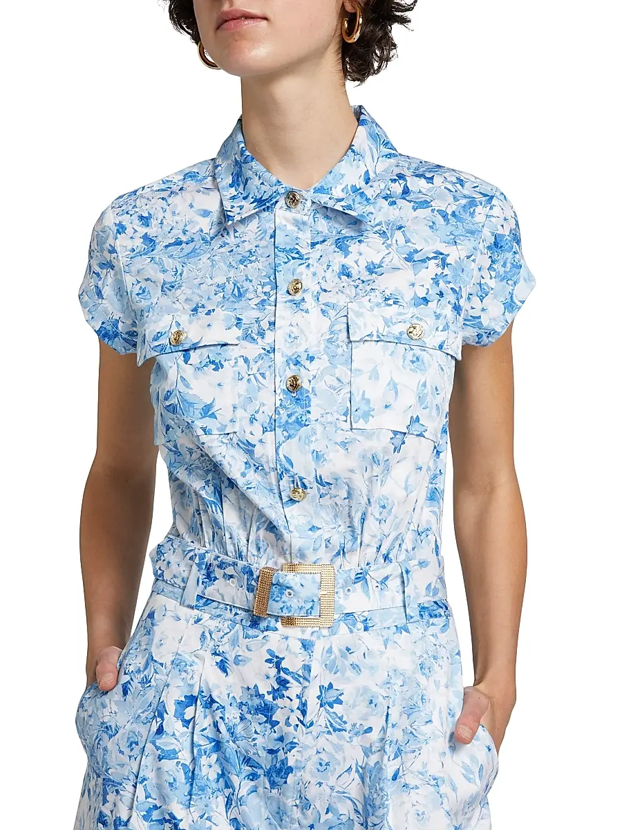 Generation Love Women's Morgan Floral Poplin Romper | Thumbnail 6 Generation Love Women's Morgan Floral Poplin Romper | Thumbnail 6