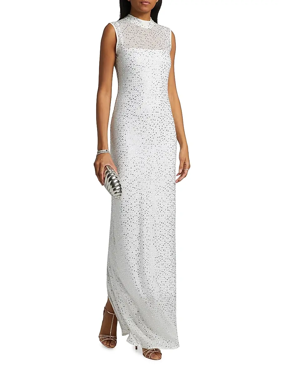 Mariandree Gaitan Women's Chleo Slit Maxi Dress | Thumbnail 3 Mariandree Gaitan Women's Chleo Slit Maxi Dress | Thumbnail 3