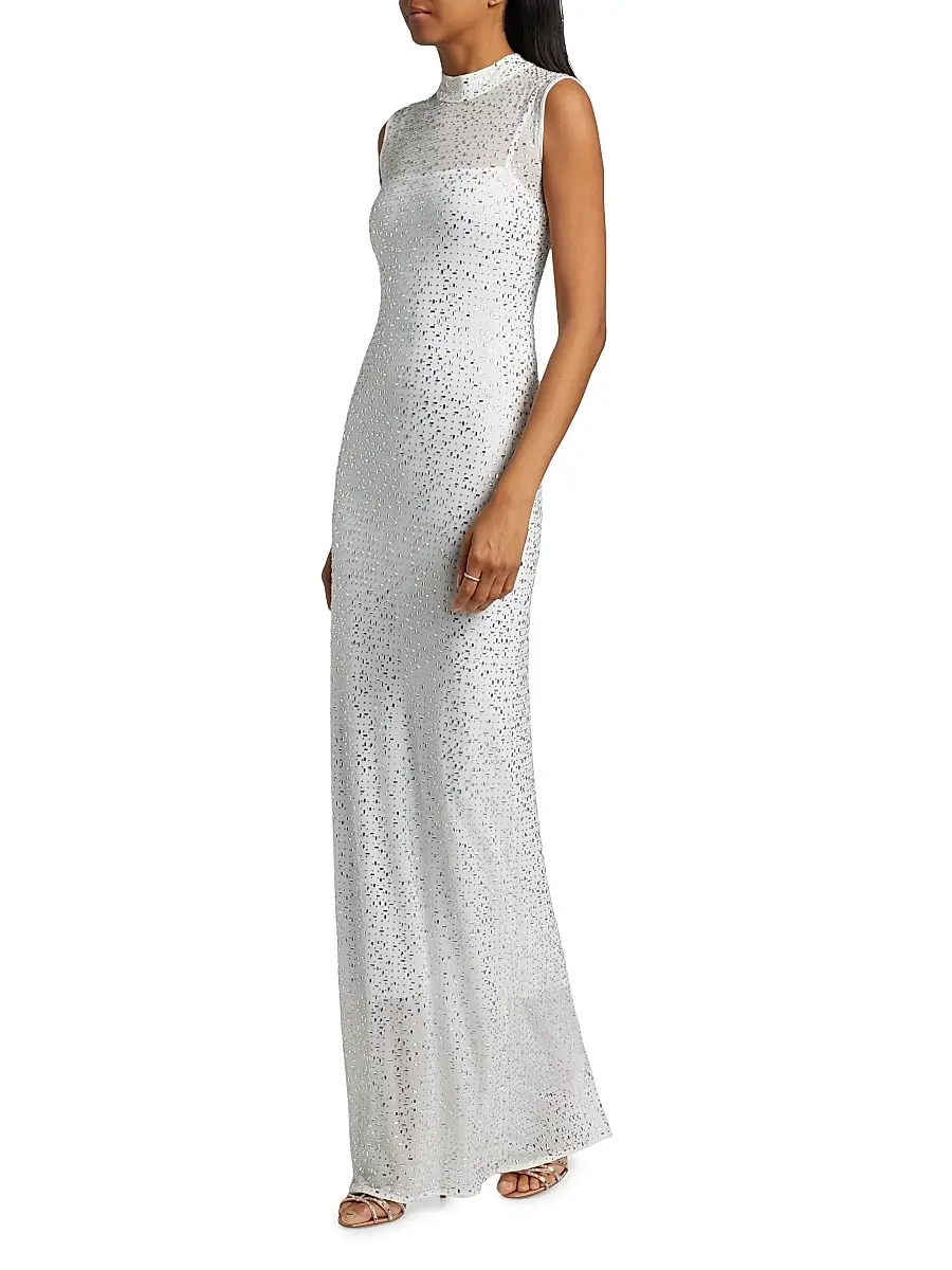 Mariandree Gaitan Women's Chleo Slit Maxi Dress | Thumbnail 4 Mariandree Gaitan Women's Chleo Slit Maxi Dress | Thumbnail 4