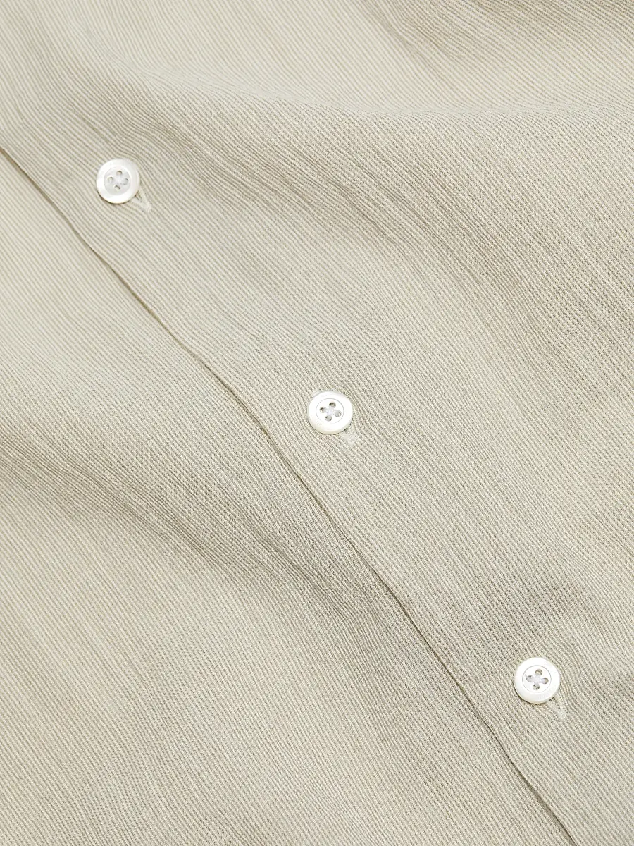 Emporio Armani Men's Solid Cotton Button-Front Shirt | Thumbnail 7 Emporio Armani Men's Solid Cotton Button-Front Shirt | Thumbnail 7