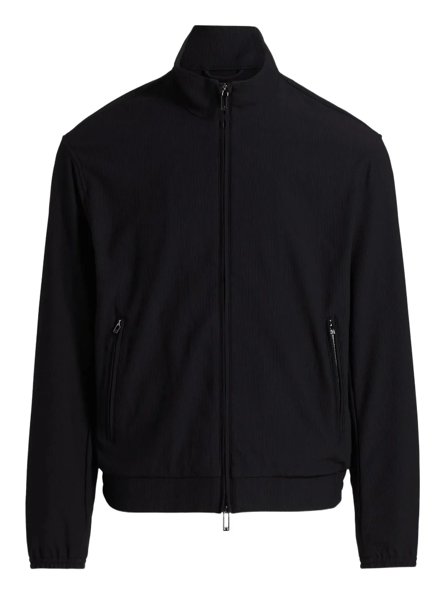 Men's Stretch Nylon Zip-Front Jacket