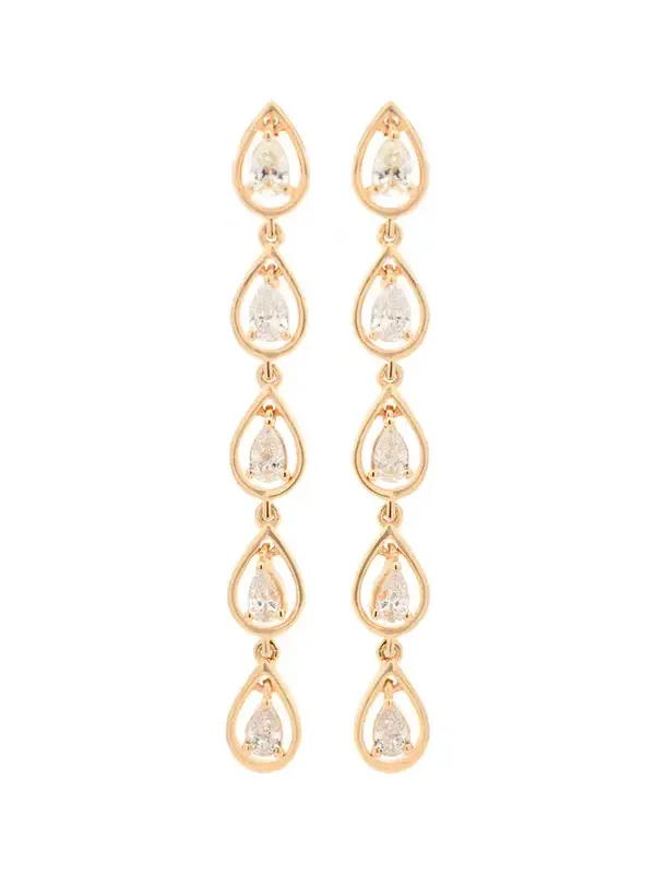 0.72ct Diamond 14K Gold Dangle Drop Earrings 0.72ct Diamond 14K Gold Dangle Drop Earrings