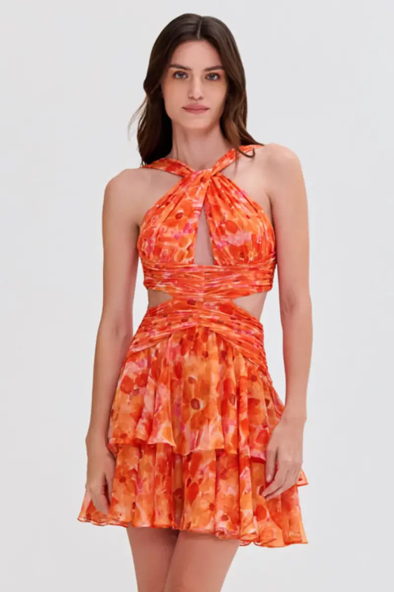 PatBo MYOSOTIS HALTERNECK MINI DRESS | Thumbnail 3 PatBo MYOSOTIS HALTERNECK MINI DRESS | Thumbnail 3