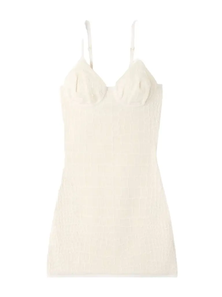 Scala Jacquard-knit Mini Dress
