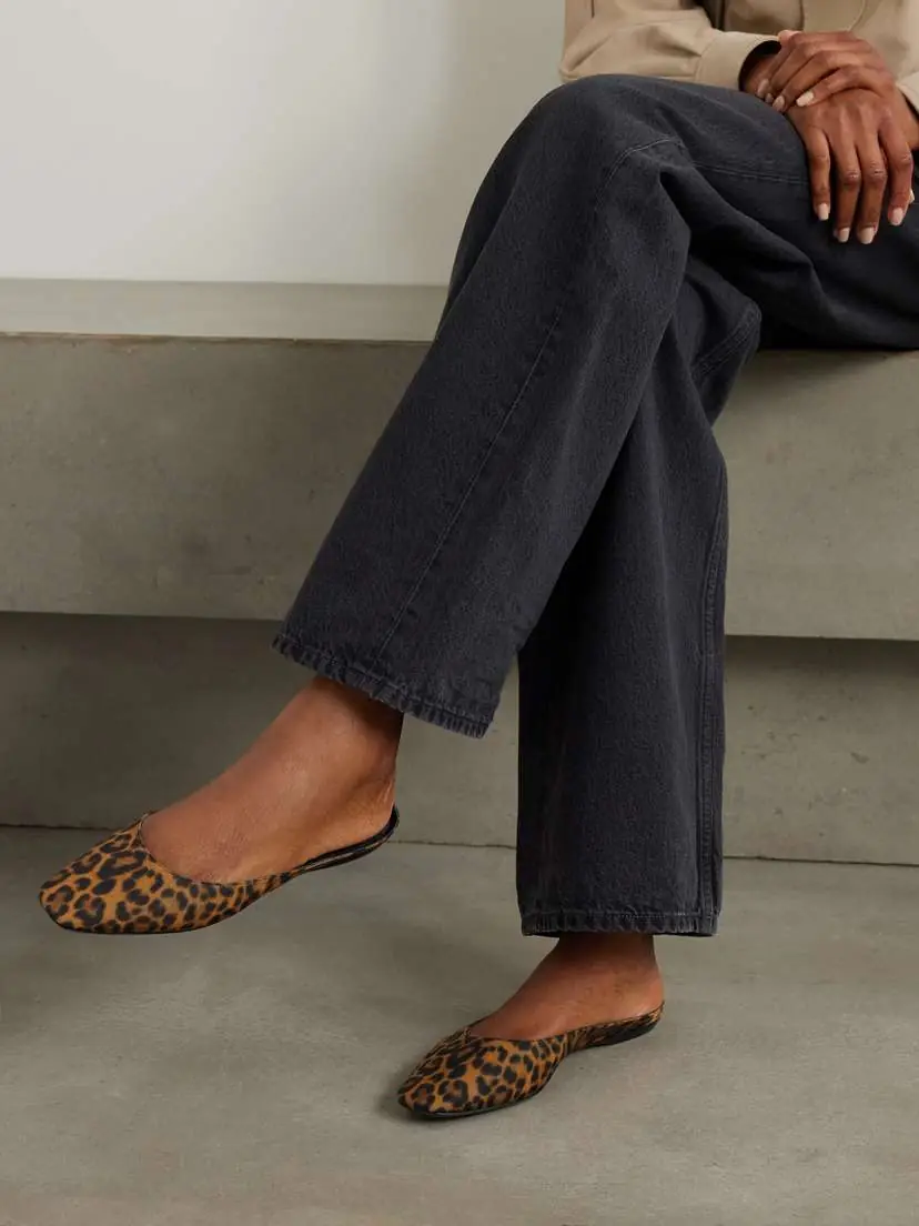 Saint Laurent Lido Leopard-print Grosgrain Slippers | Thumbnail 2 Saint Laurent Lido Leopard-print Grosgrain Slippers | Thumbnail 2