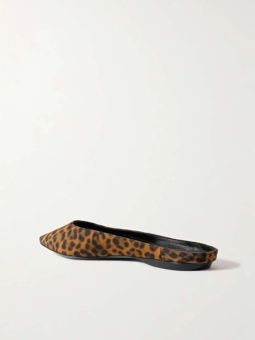 Saint Laurent Lido Leopard-print Grosgrain Slippers | Thumbnail 3 Saint Laurent Lido Leopard-print Grosgrain Slippers | Thumbnail 3