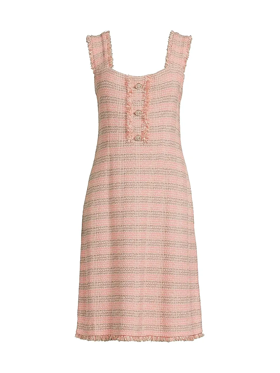 Misook Women's Tweed A-line Dress - Porcelain | Image 1 Misook Women's Tweed A-line Dress - Porcelain | Image 1