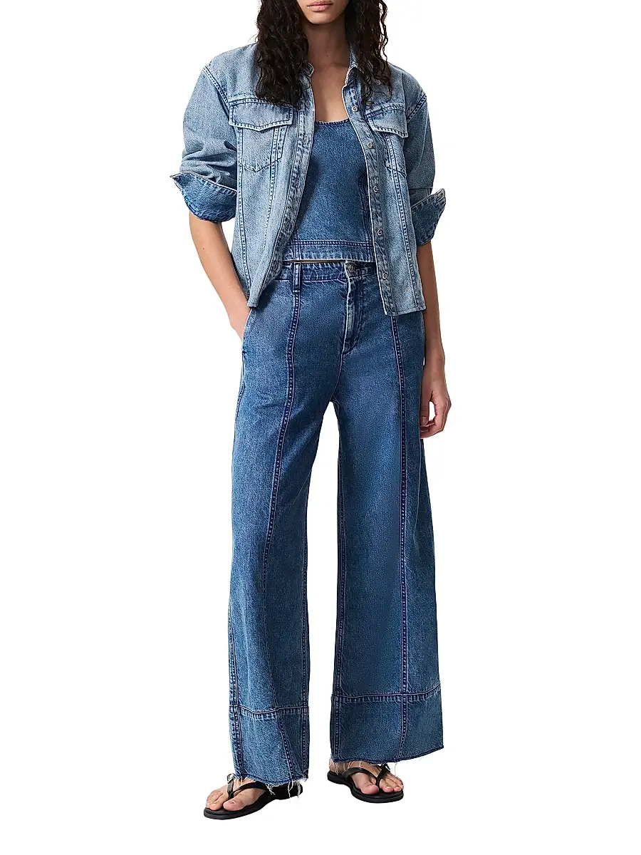 rag & bone Women's Featherweight Arianna Crop Palazzo Jeans | Thumbnail 2 rag & bone Women's Featherweight Arianna Crop Palazzo Jeans | Thumbnail 2