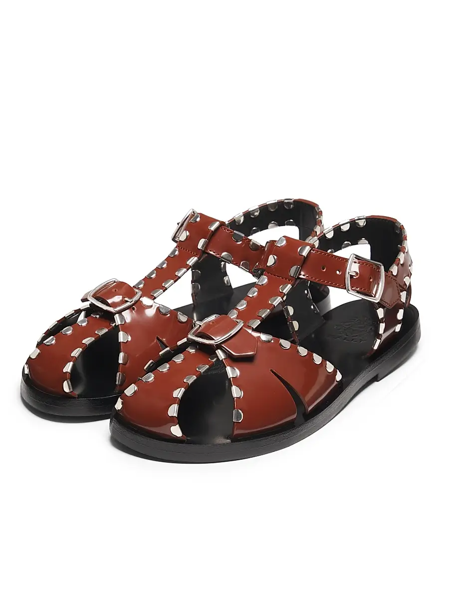 BALLY Women's Pasely Leather Fisherman Sandals | Thumbnail 2 BALLY Women's Pasely Leather Fisherman Sandals | Thumbnail 2