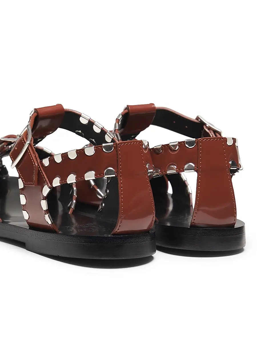 BALLY Women's Pasely Leather Fisherman Sandals | Thumbnail 3 BALLY Women's Pasely Leather Fisherman Sandals | Thumbnail 3