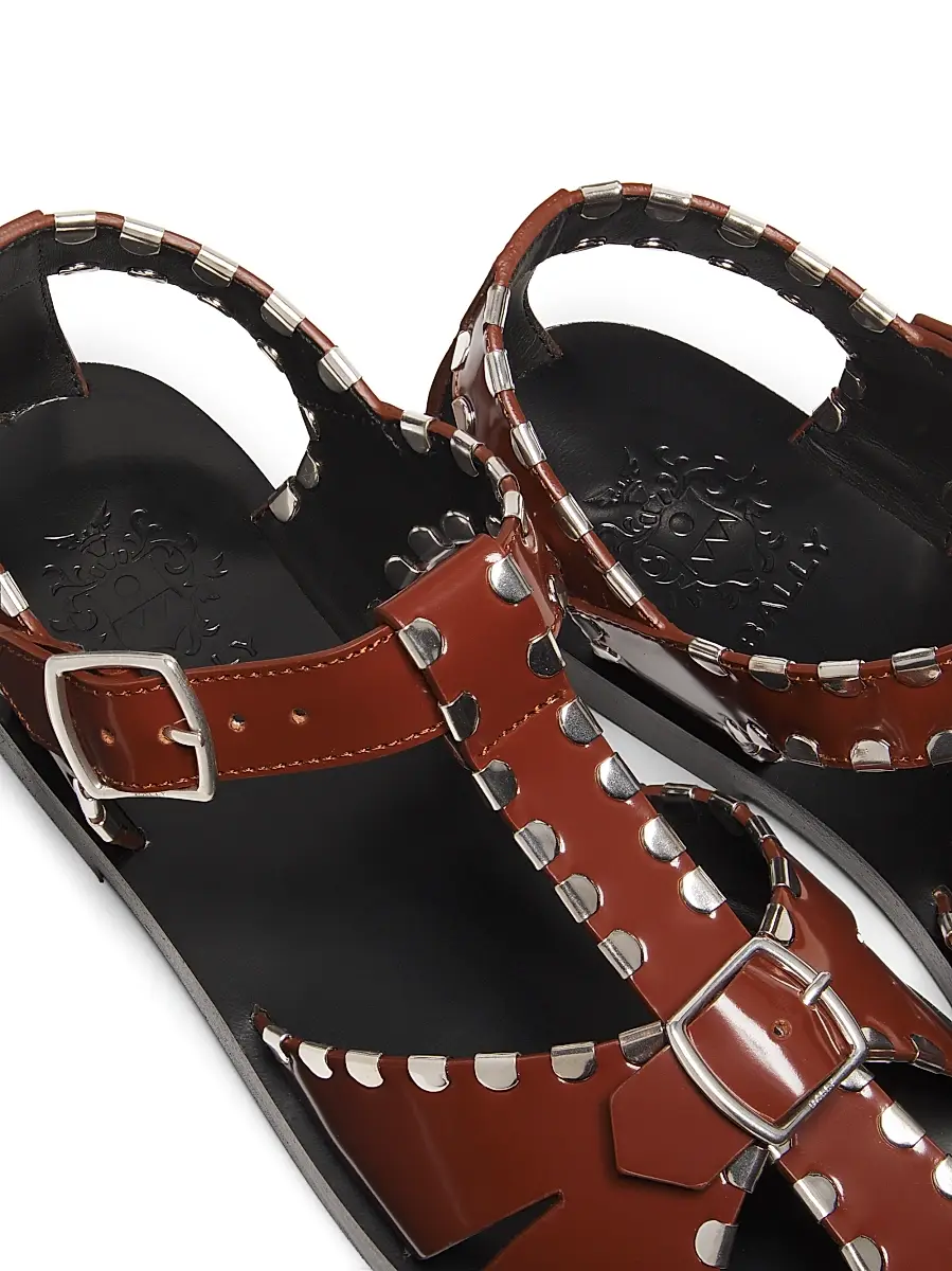 BALLY Women's Pasely Leather Fisherman Sandals | Thumbnail 5 BALLY Women's Pasely Leather Fisherman Sandals | Thumbnail 5
