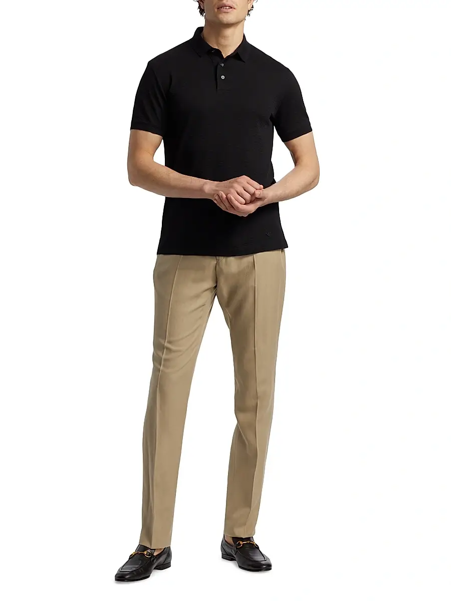 Emporio Armani Men's Crease-Front Trousers | Thumbnail 2 Emporio Armani Men's Crease-Front Trousers | Thumbnail 2