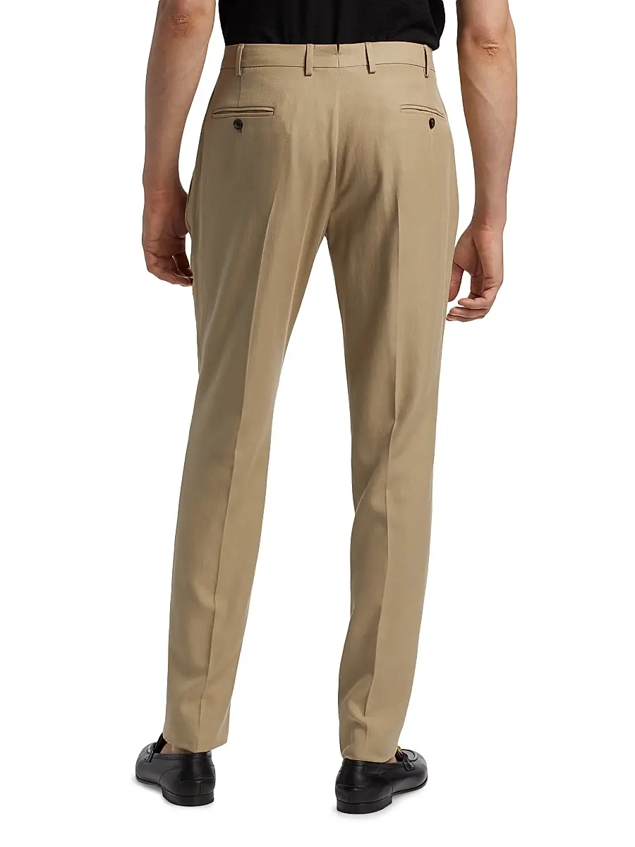 Emporio Armani Men's Crease-Front Trousers | Thumbnail 5 Emporio Armani Men's Crease-Front Trousers | Thumbnail 5