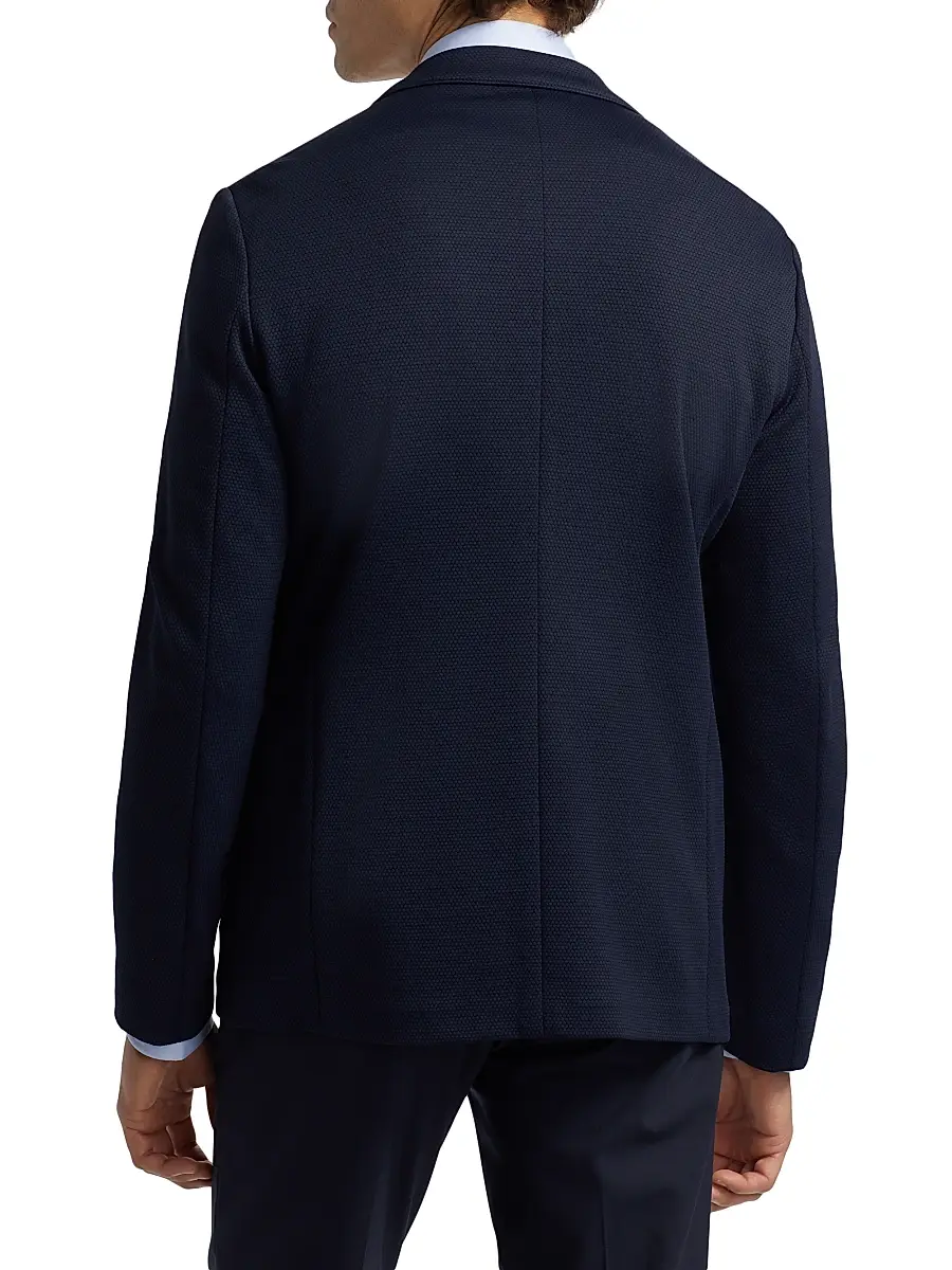 Emporio Armani Men's Rice Stitch Sport Jacket | Thumbnail 5 Emporio Armani Men's Rice Stitch Sport Jacket | Thumbnail 5