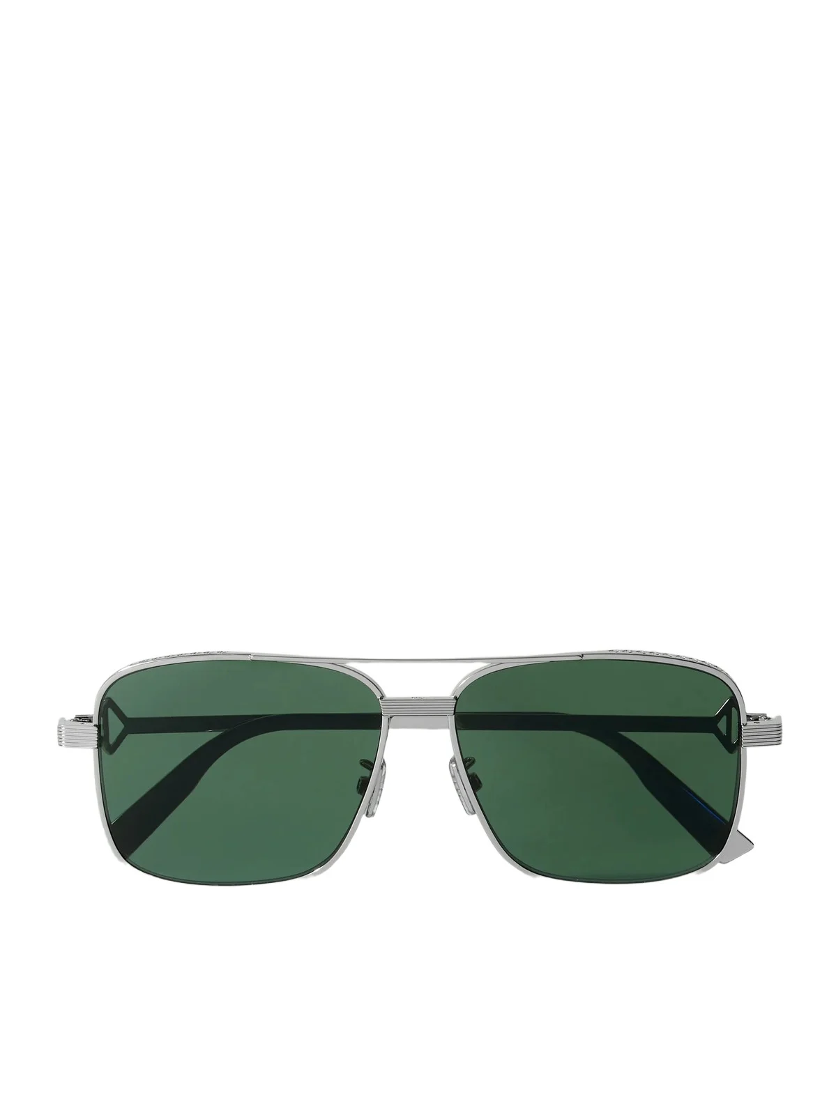 CD Diamond Square-Frame Silver-Tone Metal Sunglasses - Men CD Diamond Square-Frame Silver-Tone Metal Sunglasses - Men