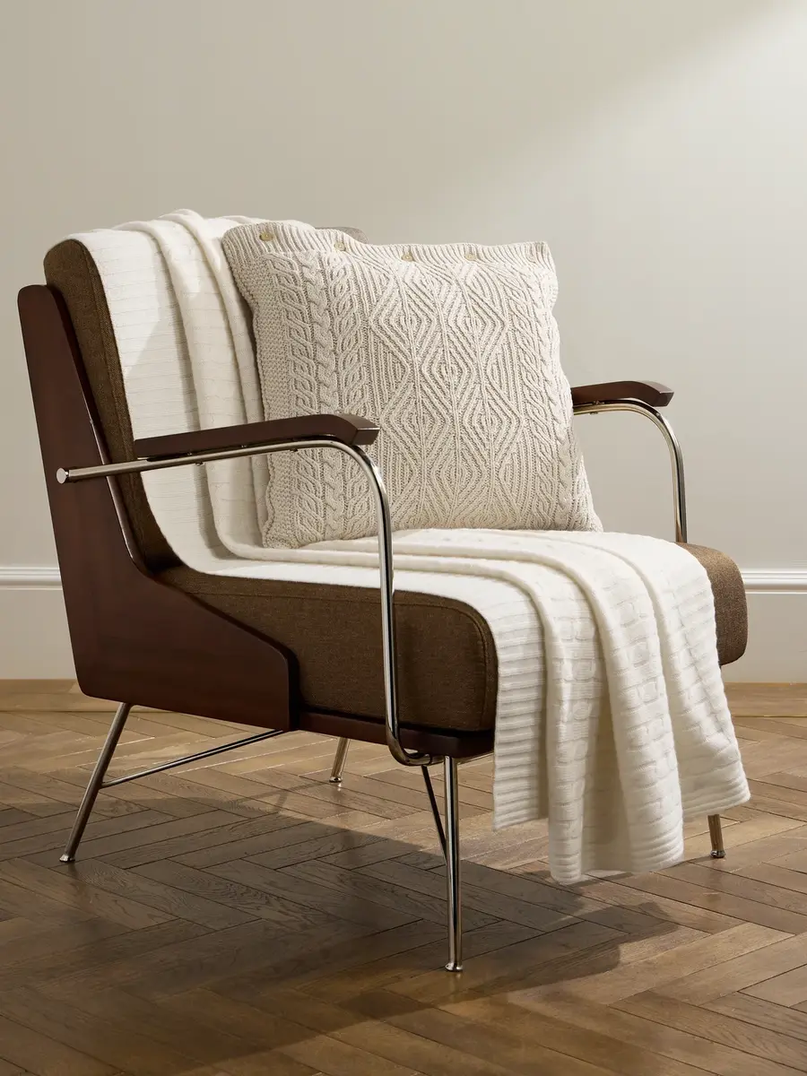 Ralph Lauren Home Cable-knit Cashmere Blanket | Thumbnail 2