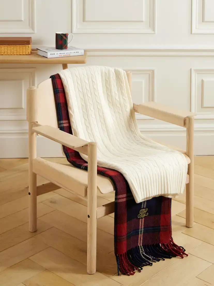 Ralph Lauren Home Cable-knit Cashmere Blanket | Thumbnail 5