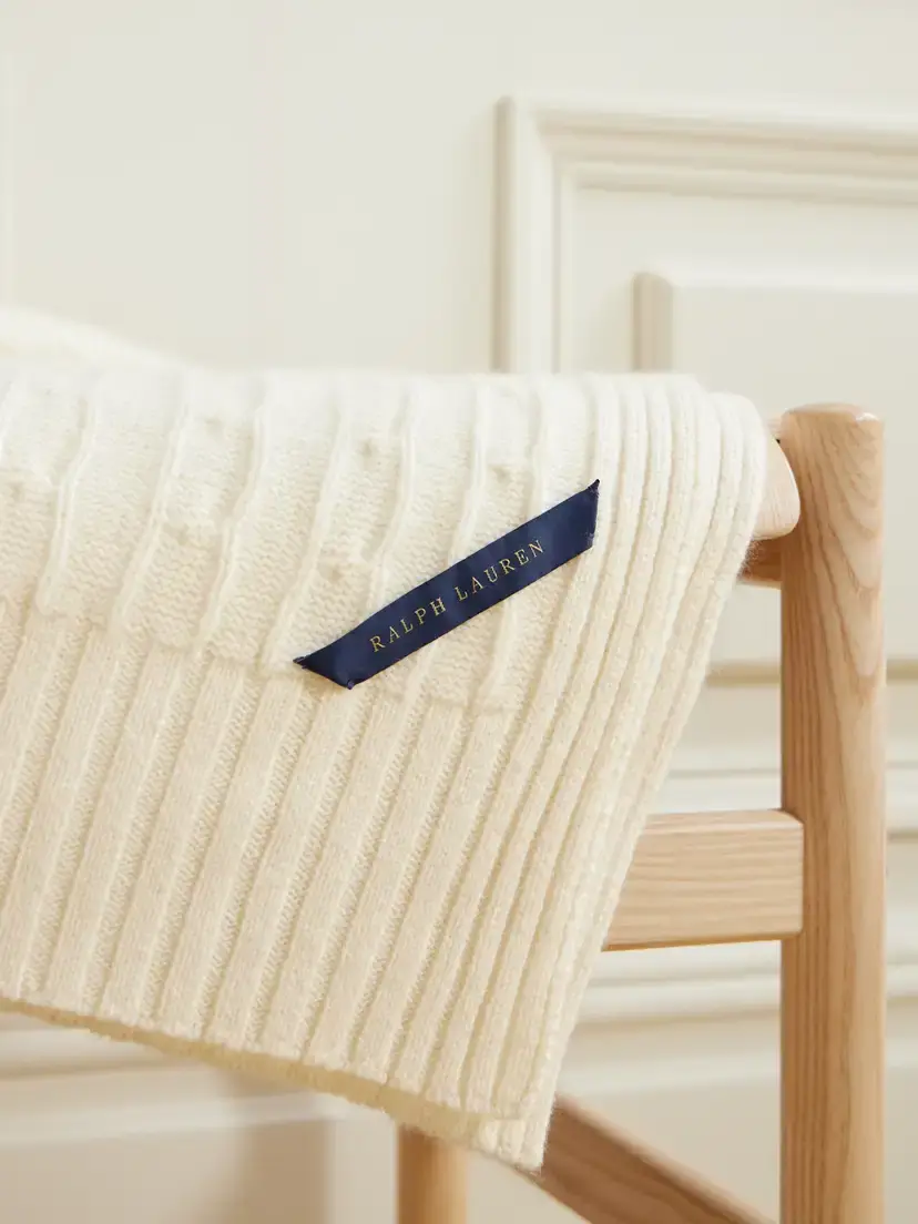 Ralph Lauren Home Cable-knit Cashmere Blanket | Thumbnail 6