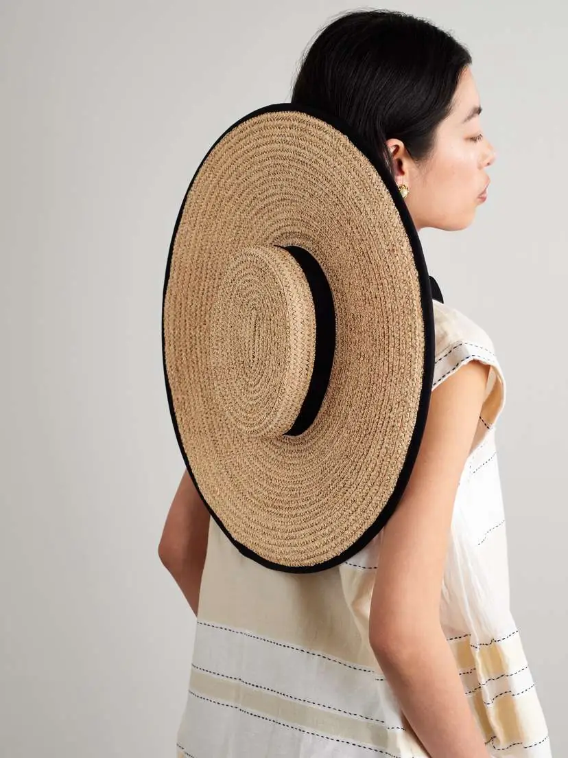 Gigi Burris Claiborne Grosgrain-trimmed Straw Sunhat | Thumbnail 5 Gigi Burris Claiborne Grosgrain-trimmed Straw Sunhat | Thumbnail 5