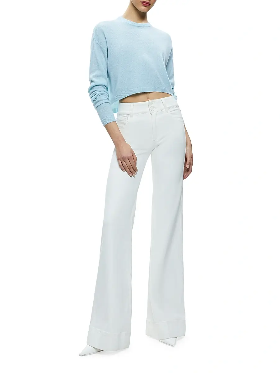 Alice + Olivia Women's Missa High-Rise Wide-Leg Jeans | Thumbnail 2 Alice + Olivia Women's Missa High-Rise Wide-Leg Jeans | Thumbnail 2