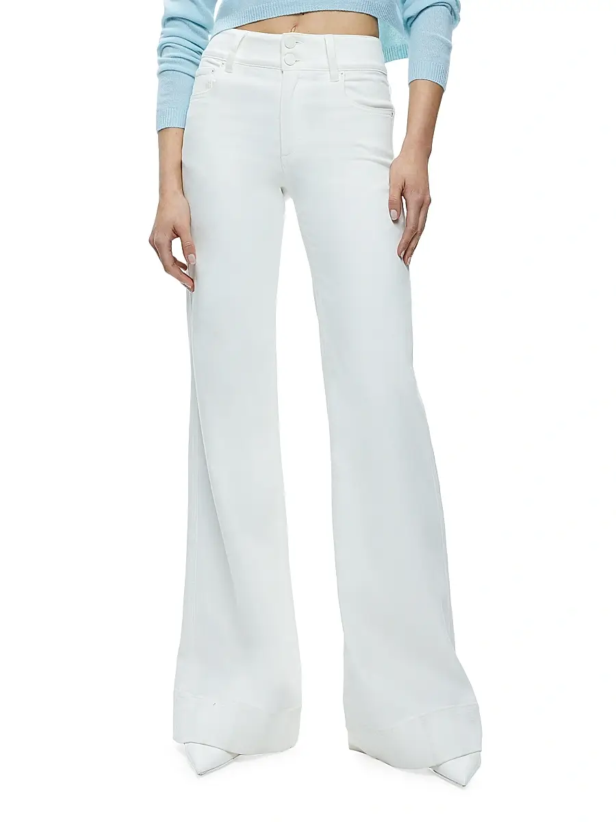 Alice + Olivia Women's Missa High-Rise Wide-Leg Jeans | Thumbnail 3 Alice + Olivia Women's Missa High-Rise Wide-Leg Jeans | Thumbnail 3