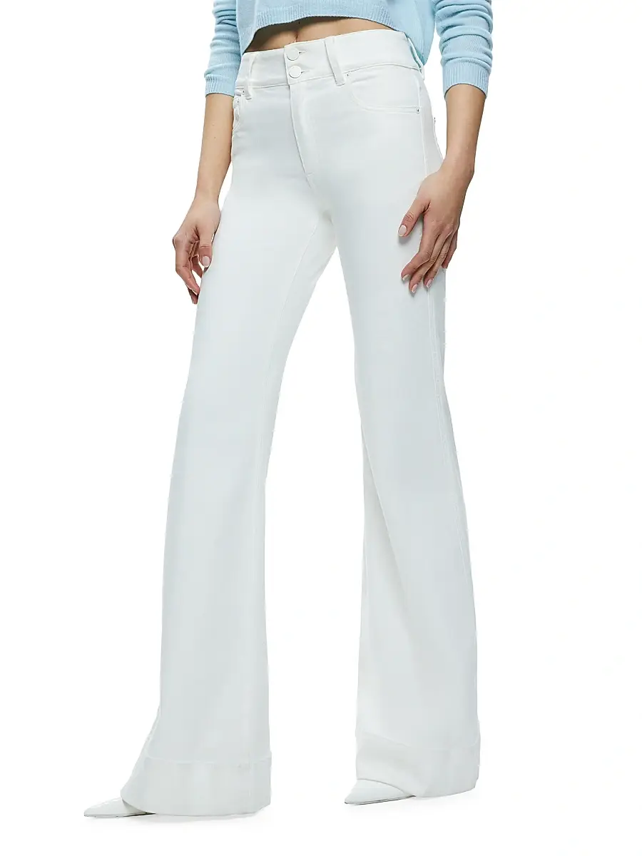 Alice + Olivia Women's Missa High-Rise Wide-Leg Jeans | Thumbnail 4 Alice + Olivia Women's Missa High-Rise Wide-Leg Jeans | Thumbnail 4