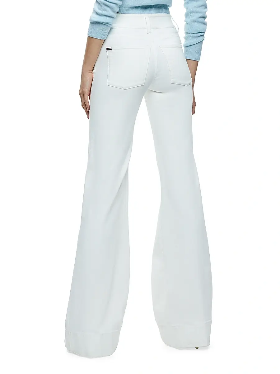 Alice + Olivia Women's Missa High-Rise Wide-Leg Jeans | Thumbnail 5 Alice + Olivia Women's Missa High-Rise Wide-Leg Jeans | Thumbnail 5