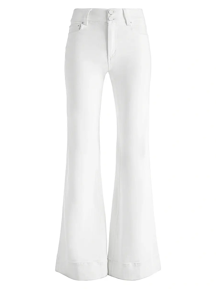 Alice + Olivia Women's Missa High-Rise Wide-Leg Jeans