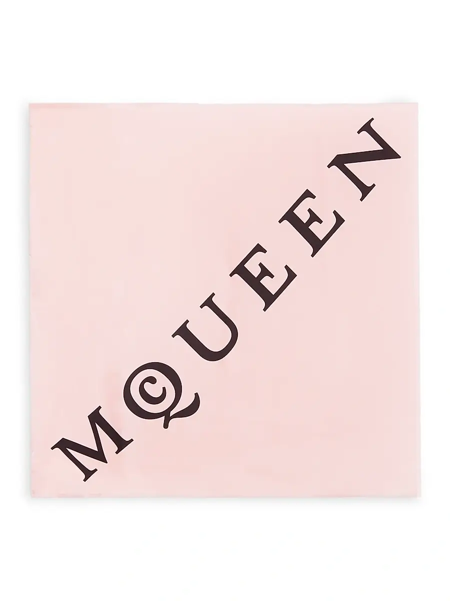 Alexander McQueen Women's Exploded Silk Logo Scarf | Thumbnail 2