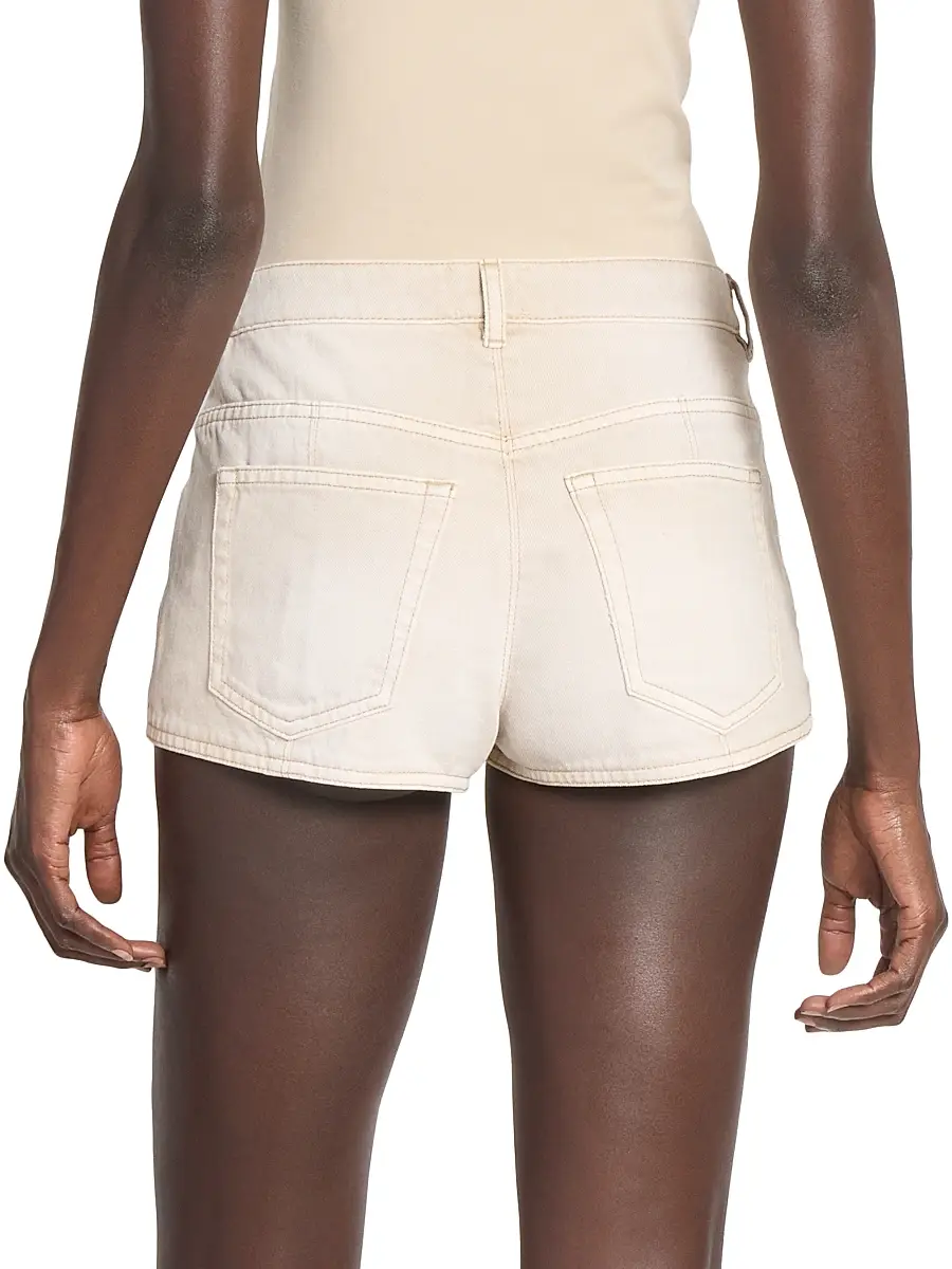 Isabel Marant Women's Delma Denim Shorts - Ecru | Thumbnail 5 Isabel Marant Women's Delma Denim Shorts - Ecru | Thumbnail 5