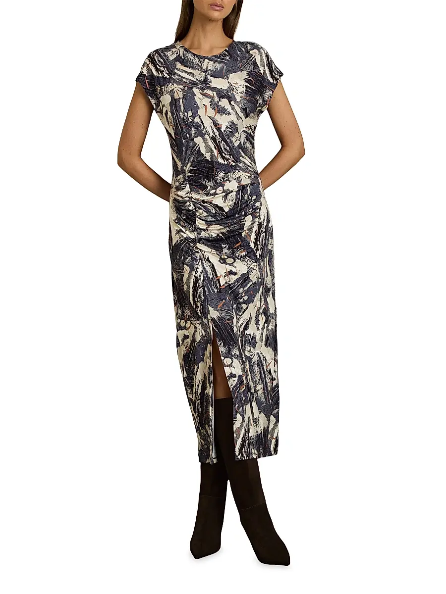Reiss Women's Lennia Jersey Midi-Dress | Thumbnail 2