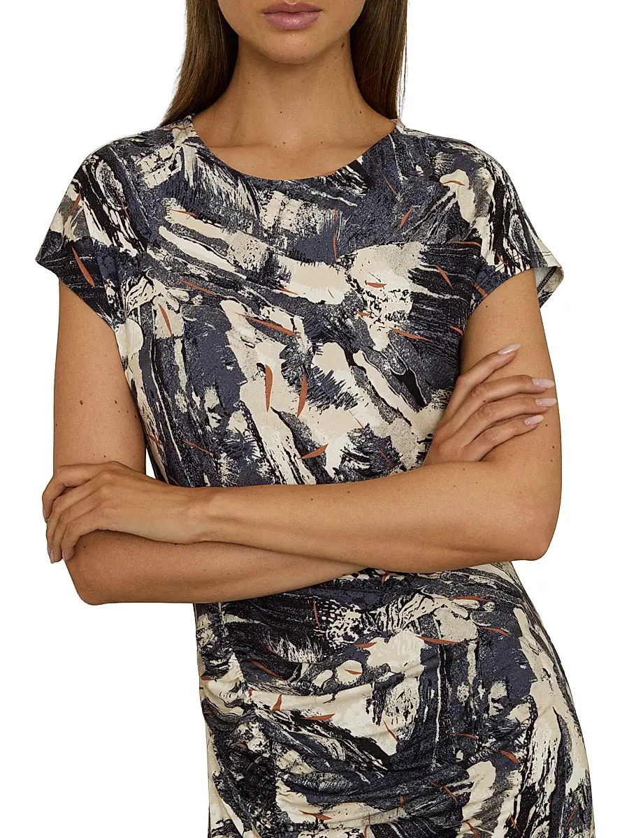 Reiss Women's Lennia Jersey Midi-Dress | Thumbnail 4