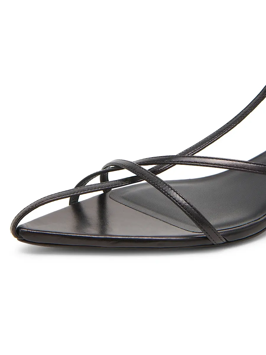 Jil Sander Women's Strappy 35MM Leather Kitten Heel Sandals | Thumbnail 5 Jil Sander Women's Strappy 35MM Leather Kitten Heel Sandals | Thumbnail 5