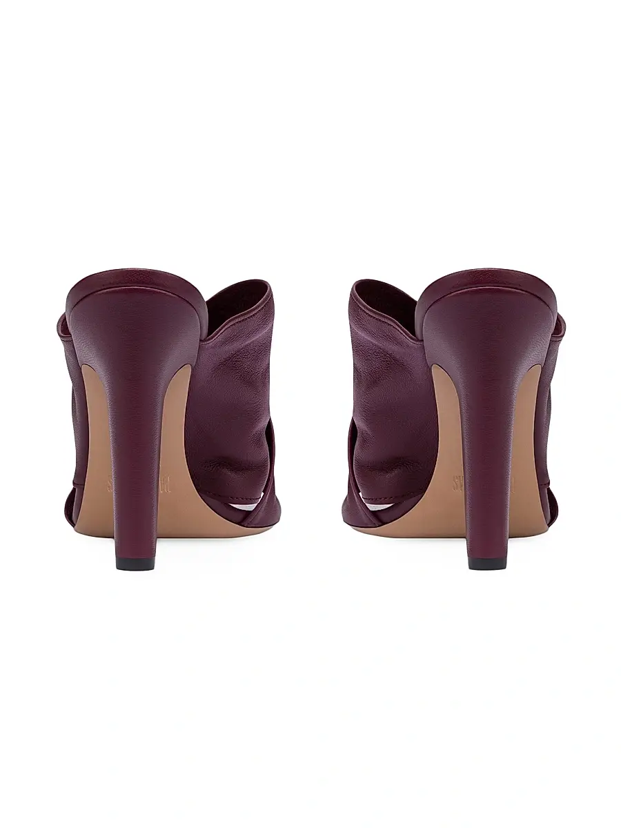 Paris Texas Women's Maria 100MM Leather Mules - Rouge Noir | Thumbnail 3 Paris Texas Women's Maria 100MM Leather Mules - Rouge Noir | Thumbnail 3