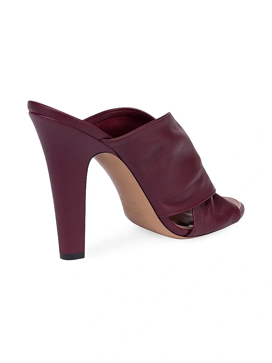 Paris Texas Women's Maria 100MM Leather Mules - Rouge Noir | Thumbnail 5 Paris Texas Women's Maria 100MM Leather Mules - Rouge Noir | Thumbnail 5