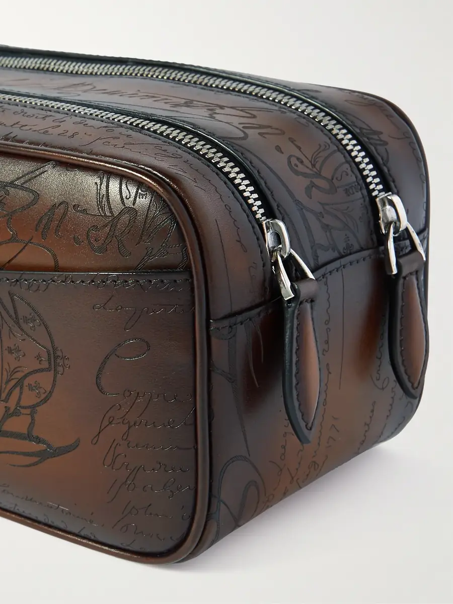 Berluti Formula 1003 Scritto Venezia Leather Wash Bag - Men | Thumbnail 3