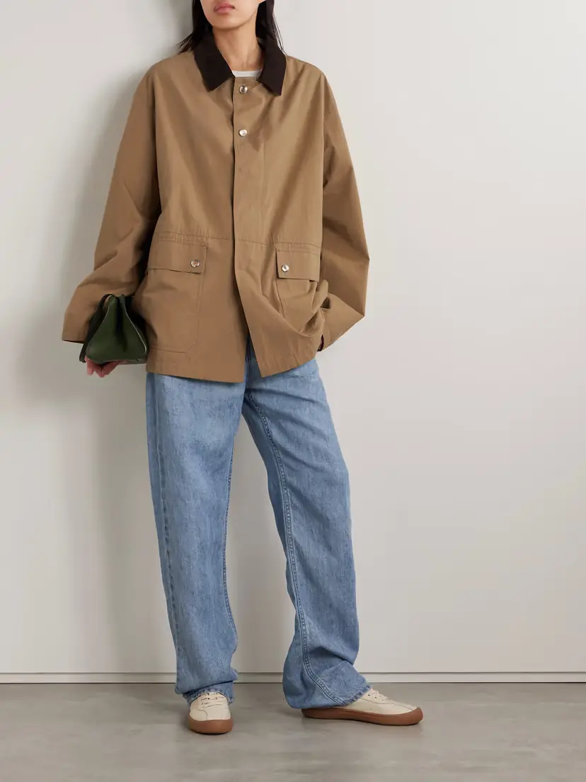 The Row Frank Corduroy-trimmed Cotton-canvas Jacket | Thumbnail 2 The Row Frank Corduroy-trimmed Cotton-canvas Jacket | Thumbnail 2